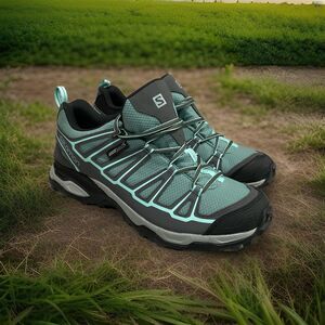 Salomon Women's X Ultra Prime CS WP W Hiking Shoe, artic, 10 M US